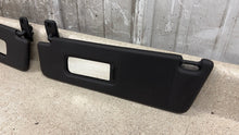 Load image into Gallery viewer, 10 15 Camaro SS Driver Passenger Side Sun Visors Left Right Visor Black Pair 35K
