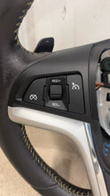 Load image into Gallery viewer, 12 13 Camaro SS Leather Wheel GM 22811827 Factory Steering Yellow Stitch 39K
