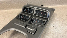Load image into Gallery viewer, 10 15 Camaro SS Center Console Top Trim Gauges Switches Controls GM Factory 53K
