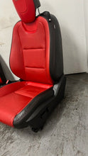 Load image into Gallery viewer, 10 15 Chevrolet Camaro SS Front Rear Power Heated Leather Seats GM Red Black 45K
