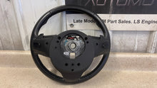 Load image into Gallery viewer, 10 11 Chevrolet Camaro SS Leather Steering Wheel GM Black Stone Stitching 43K
