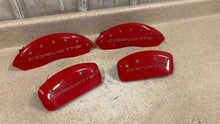 Load image into Gallery viewer, 1997 2004 Chevrolet C5 Corvette Front Rear MGP Brake Caliper Covers Red Set 4
