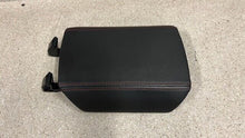 Load image into Gallery viewer, 10 15 Camaro SS Center Console Lid Arm Rest OEM GM Leather Black Factory 45K
