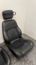 Load image into Gallery viewer, 98 02 Pontiac Firebird Trans AM WS6 Front Rear Set Seats Leather Black OEM GM
