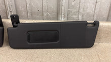 Load image into Gallery viewer, 10 15 Camaro SS Driver Passenger Side Sun Visors Left Right Visor Black Pair 26K
