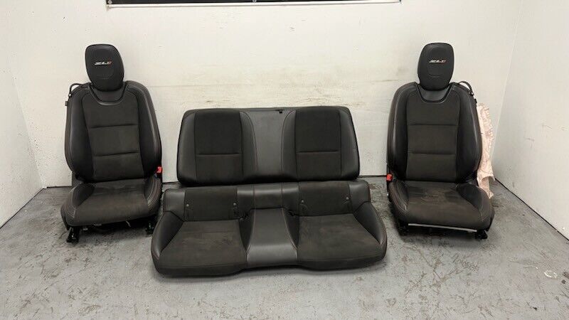 12 15 Chevrolet Camaro ZL1 Front Rear Power Heated Suede Seats GM OEM 21K Set