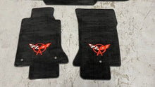 Load image into Gallery viewer, 97 04 Corvette C5 Lloyd Mats Rear Trunk Front Right Left Mat Black Logo GM
