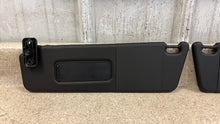 Load image into Gallery viewer, 10 15 Camaro SS Driver Passenger Side Sun Visors Left Right Visor Black Pair
