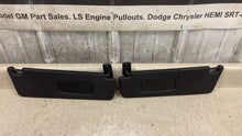 Load image into Gallery viewer, 10 15 Camaro SS Driver Passenger Side Sun Visors Left Right Visor Black Pair 35K
