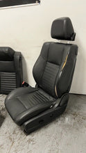 Load image into Gallery viewer, 11 14 Dodge Challenger Seats Front Rear Black Leather Power Heated Manual
