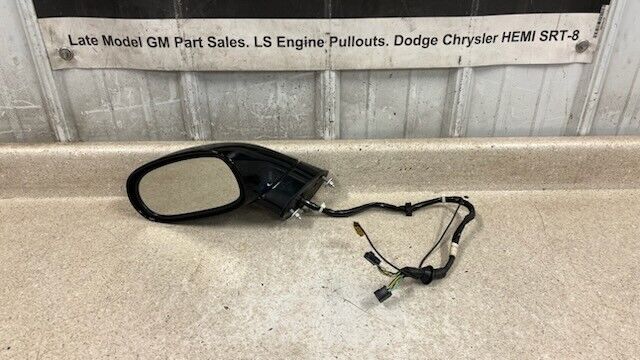 05 13 Chevrolet C6 Corvette Z06 Driver Side Power Mirror Left GM Black LH OEM