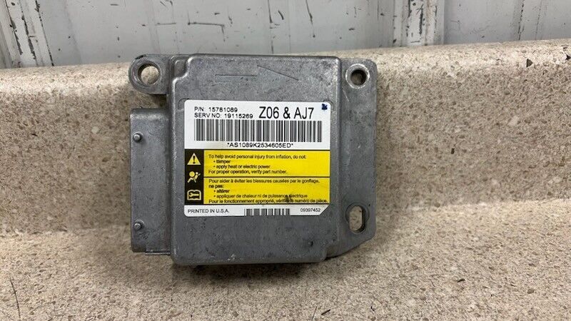 2006 Corvette C6 Z06 SDM Bag Module Assembly AJ7 ECM ECU 15781089 GM