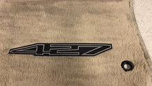Load image into Gallery viewer, 08 13 Corvette C6 427 Floor Mats Tan Front Driver Passenger RH LH Logo Pair
