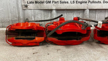 Load image into Gallery viewer, 10 15 Camaro SS Front Rear Driver Passenger Brembo Brake Calipers Set Orange 59K
