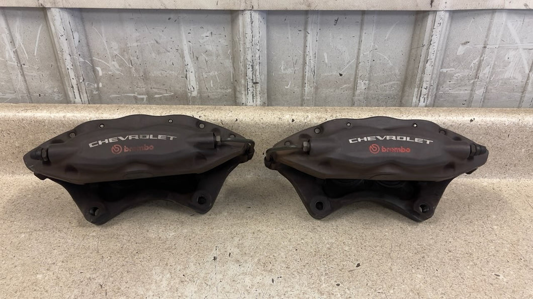 2010 2015 Camaro SS Rear Driver Passenger Brembo Brake Calipers Pair OEM 43K