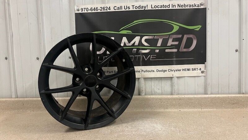 05 13 Corvette C6 Z06 Speedline Front 18'' Black Wheel GM 9596788 18x9.5 Rim