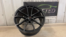 Load image into Gallery viewer, 12 19 Corvette C6 Z06 Speedline Rear 20'' Black Wheel GM 9598728 20X12 Rim OEM
