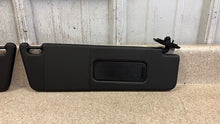 Load image into Gallery viewer, 10 15 Camaro SS Driver Passenger Side Sun Visors Left Right Visor Black Pair
