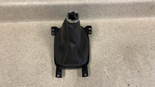 Load image into Gallery viewer, 10 15 Camaro SS Manual Shifter Knob Boot Black Leather GM OEM Orange Stitch
