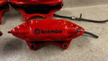 Load image into Gallery viewer, 10 15 Camaro SS Front Rear Driver Passenger Brembo Brake Calipers Set Orange 59K
