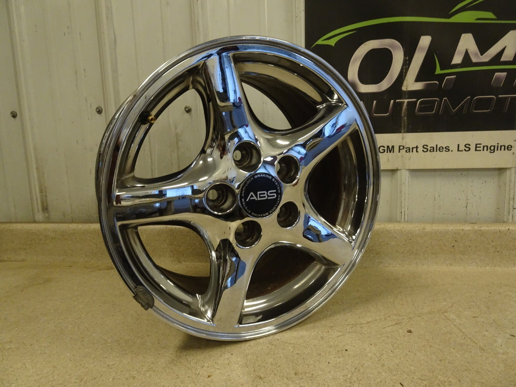 93 02 Pontiac Firebird Trans AM GM 18'' Wheel Rim 18X8 OEM 9592444 Chrome