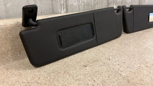 Load image into Gallery viewer, 10 15 Camaro SS Driver Passenger Side Sun Visors Left Right Visor Black Pair 75K

