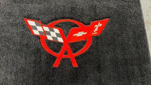 Load image into Gallery viewer, 97 04 Corvette C5 Lloyd Mats Rear Trunk Front Right Left Mat Black Logo GM
