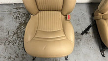 Load image into Gallery viewer, 97 04 Chevrolet Corvette C5 Seats Tan Leather Driver Passenger GM Power
