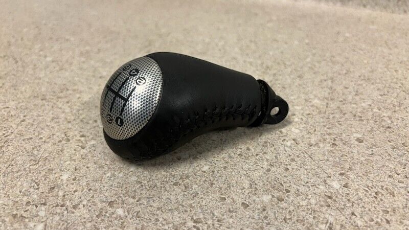 05 13 Chevrolet Corvette C6 Z06 Black Leather Shifter Knob Manual OEM GM