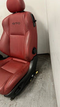 Load image into Gallery viewer, 04 05 06 Pontiac GTO Complete Set Front Rear Power Black Red Leather Seats OEM
