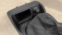 Load image into Gallery viewer, 98 02 Firebird Camaro Factory Center Console Top Shifter Trim Manual Black Boot
