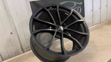 Load image into Gallery viewer, 12 19 Corvette C6 Z06 Speedline Rear 20'' Black Wheel GM 9598728 20X12 Rim OEM
