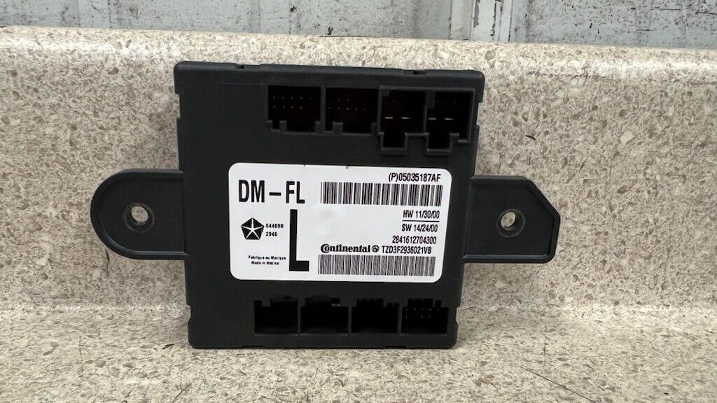 15 19 Dodge Challenger SRT8 Driver Side Door Control Module Unit 05035187AF 57K