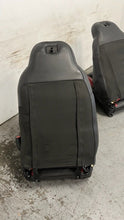 Load image into Gallery viewer, 06 12 Corvette Z06 Leather Black Red Front Driver Passenger Seats Heated Pair
