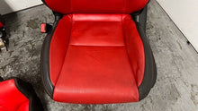 Load image into Gallery viewer, 10 15 Chevrolet Camaro SS Front Rear Power Heated Leather Seats GM Red Black 45K
