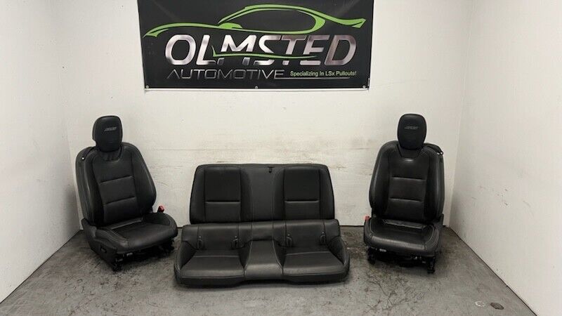 10 15 Chevrolet Camaro SS Front Rear Power Heated Leather Seats GM OEM Set