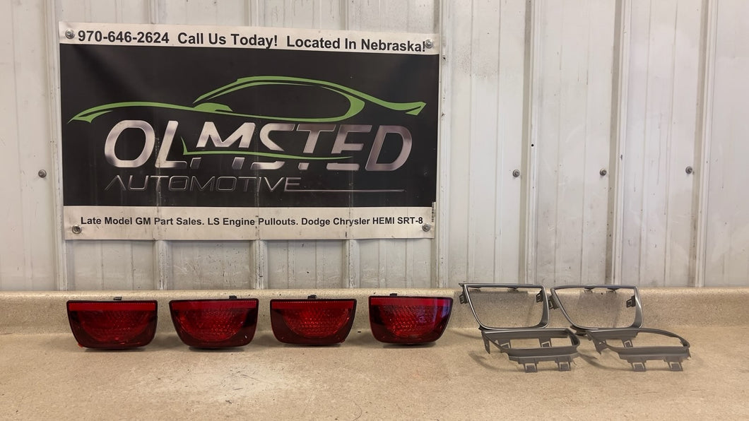 10 13 Camaro SS ZL1 Rear Bumper Tail Lights Passenger Driver Rings GM Trim