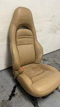 Load image into Gallery viewer, 97 04 Chevrolet Corvette C5 Seats Tan Leather Driver Passenger GM Power
