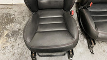 Load image into Gallery viewer, 06 11 Corvette Z06 Leather Black Front Driver Passenger Seats Heated Pair Coupe
