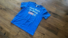Load image into Gallery viewer, Men’s Size XL 4th Of July Funny T-Shirt Bella Canvas Fireworks Unisex Blue
