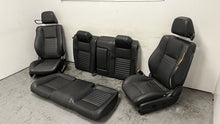 Load image into Gallery viewer, 11 14 Dodge Challenger Seats Front Rear Black Leather Power Heated Manual
