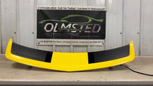 Load image into Gallery viewer, 10 13 Camaro SS SLP Rear Trunk Spoiler OEM GM Yellow  Decklid High Rise 22814776
