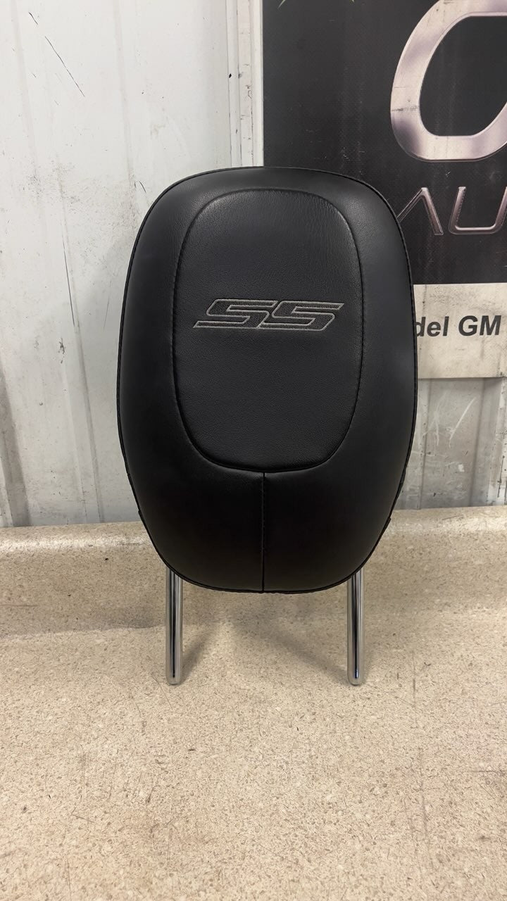10 15 Chevrolet Camaro SS Factory Passenger Front Seat Headrest Black Leather