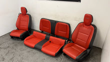 Load image into Gallery viewer, 10 15 Chevrolet Camaro SS Front Rear Power Heated Leather Seats GM Orange 32K
