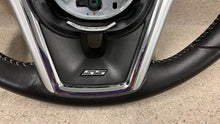 Load image into Gallery viewer, 12 15 Camaro SS Steering Leather OEM GM Black Switches Paddles 22790892 Wheel
