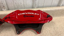 Load image into Gallery viewer, 10 15 Camaro SS Front Driver Passenger Brembo Brake Calipers Pair OEM 53K Red
