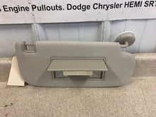 Load image into Gallery viewer, 11 17 JEEP Grand Cherokee SRT RH Passenger Sun Visor Tan Illuminated OEM Mopar
