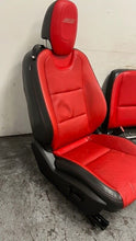 Load image into Gallery viewer, 10 15 Chevrolet Camaro SS Front Rear Power Heated Leather Seats GM Red Black 45K
