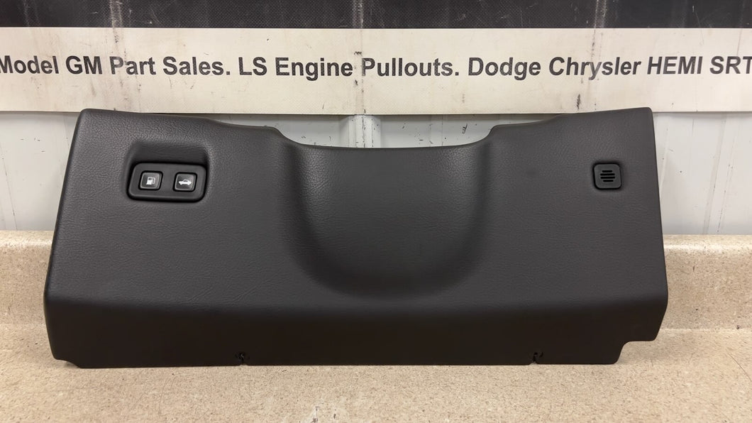 05 13 Corvette C6 Driver Left Lower Knee Bolster Trim Panel GM 15282995 Switches