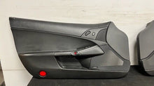 Load image into Gallery viewer, 05 13 Corvette C6 Z06 Driver Passenger Interior Door Trim Panels Black Pair OEM
